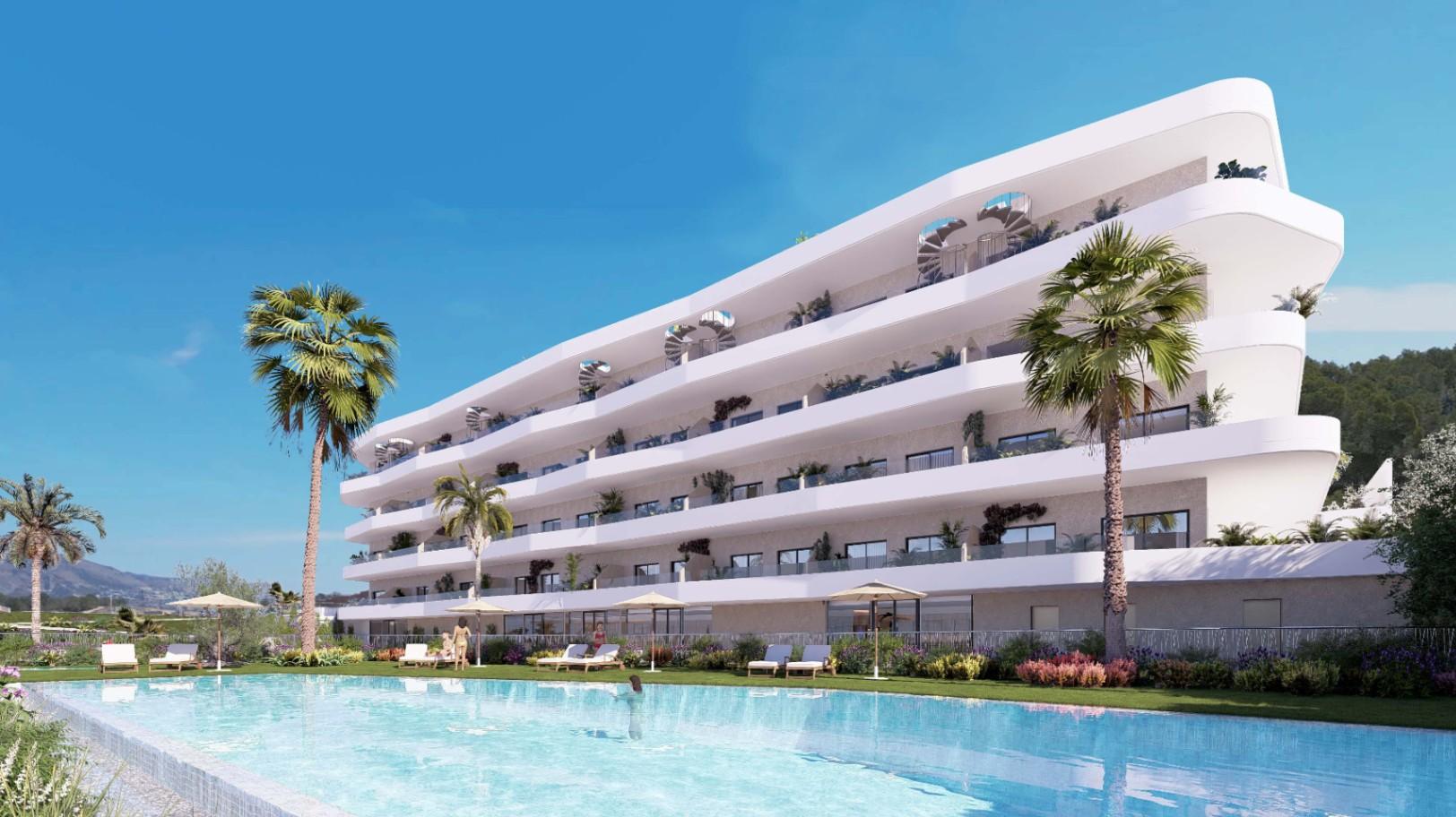 1353DA - Apartamentos Modernos de Nueva Construcción con Terrazas y Entornos Verdes en La Nucía