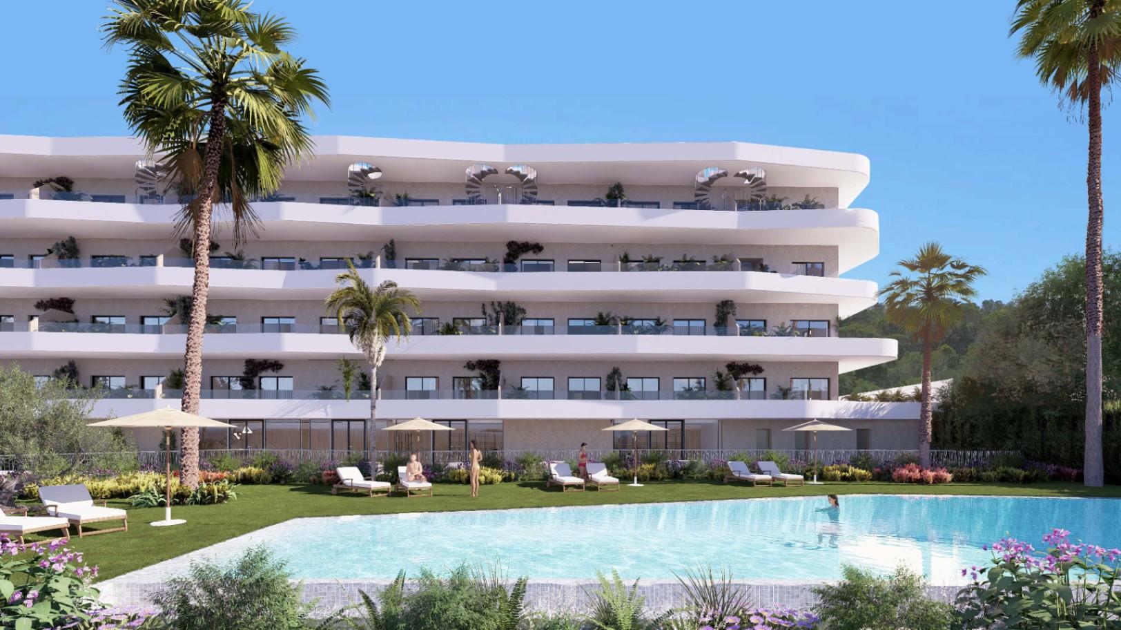 1353DA - Apartamentos Modernos de Nueva Construcción con Terrazas y Entornos Verdes en La Nucía