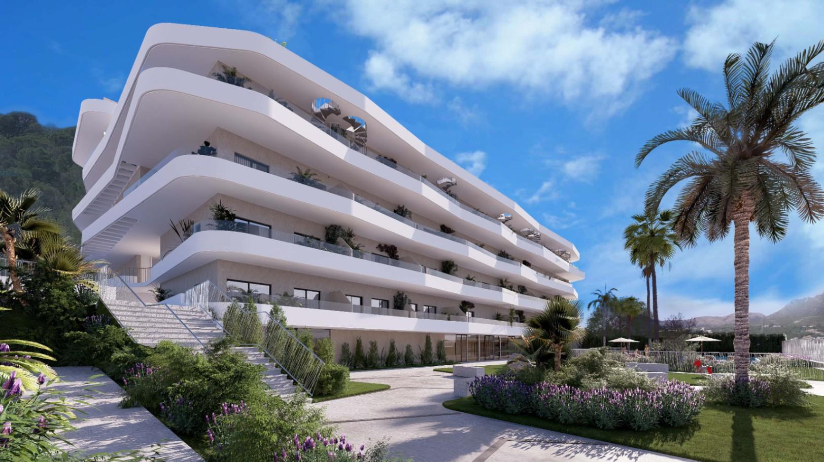 1353DA - Apartamentos Modernos de Nueva Construcción con Terrazas y Entornos Verdes en La Nucía