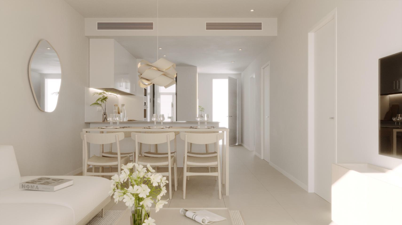 1353DA - Apartamentos Modernos de Nueva Construcción con Terrazas y Entornos Verdes en La Nucía