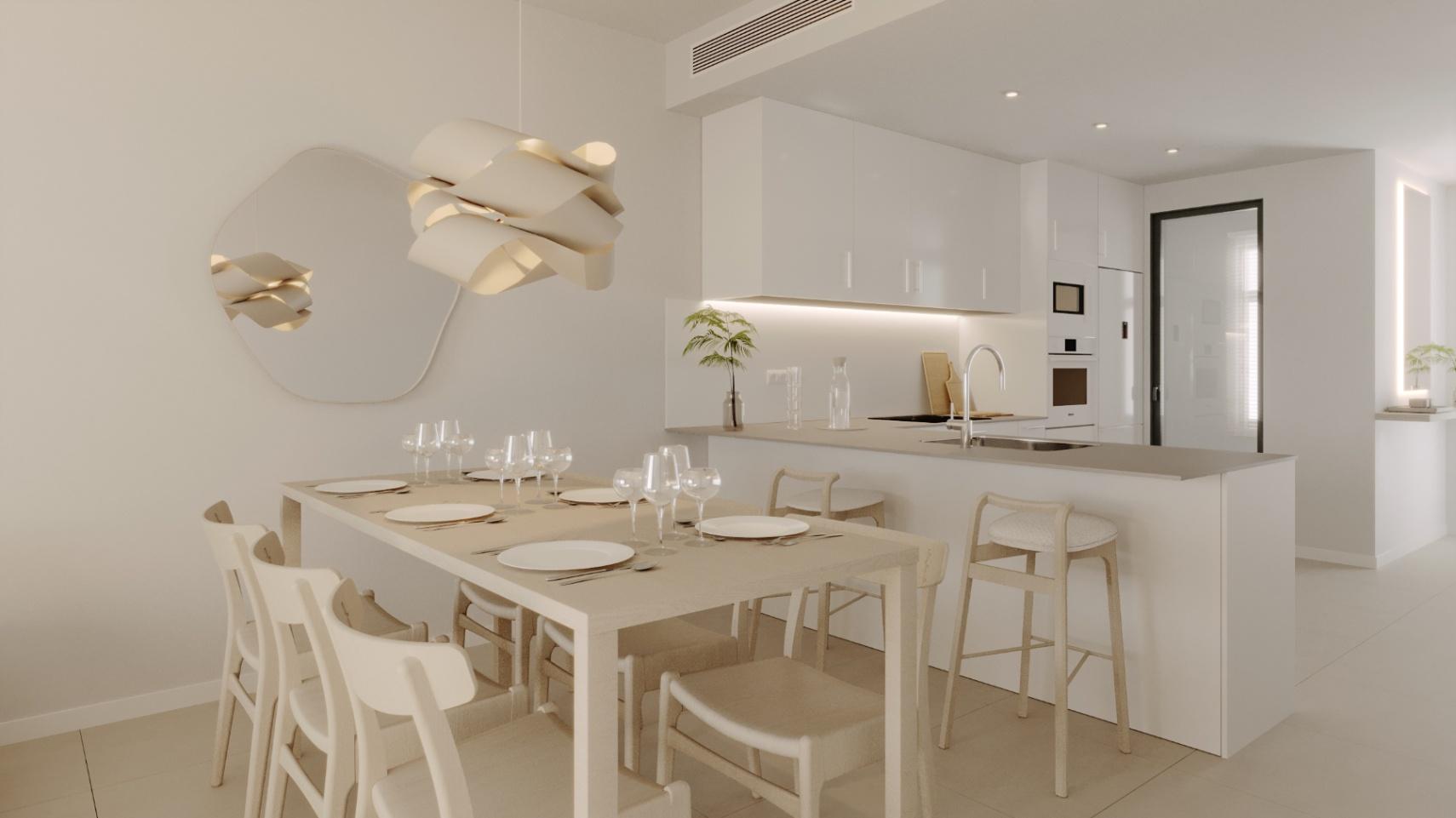 1353DA - Apartamentos Modernos de Nueva Construcción con Terrazas y Entornos Verdes en La Nucía