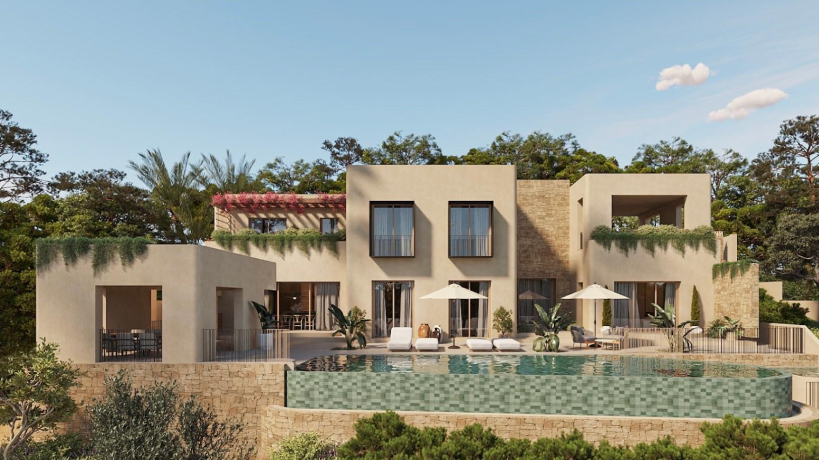1381NS - Einzigartige Designer-Villa mit Panoramablick auf das Meer in Altea Hills