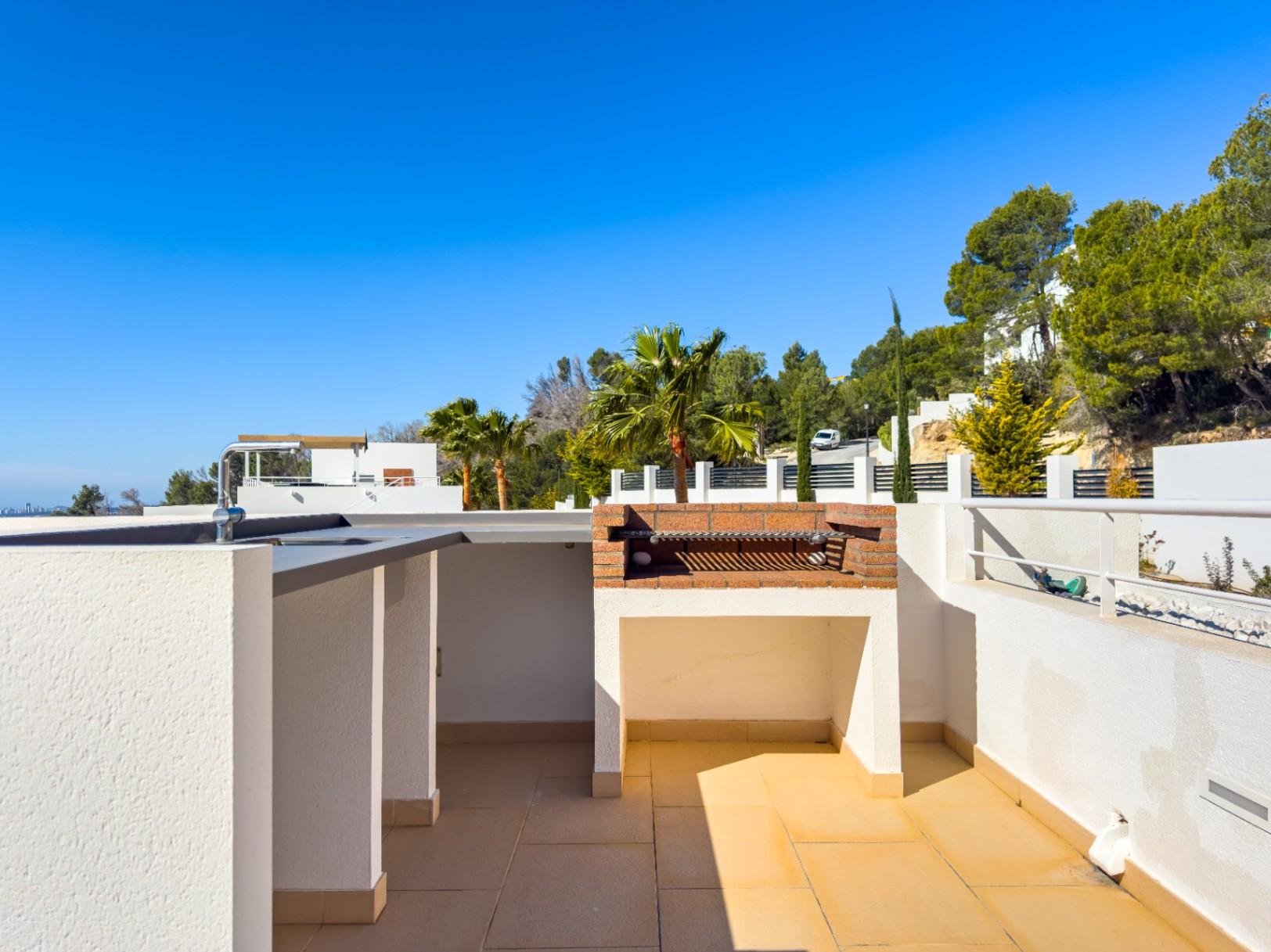 1385NS - Villa de 450 m² avec piscine à débordement et vues panoramiques sur la mer à Sierra de Altea