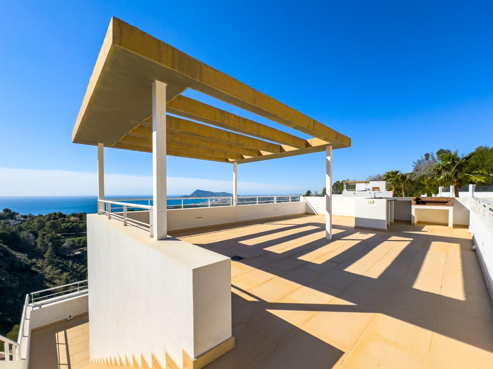 1385NS - Villa de 450 m² avec piscine à débordement et vues panoramiques sur la mer à Sierra de Altea