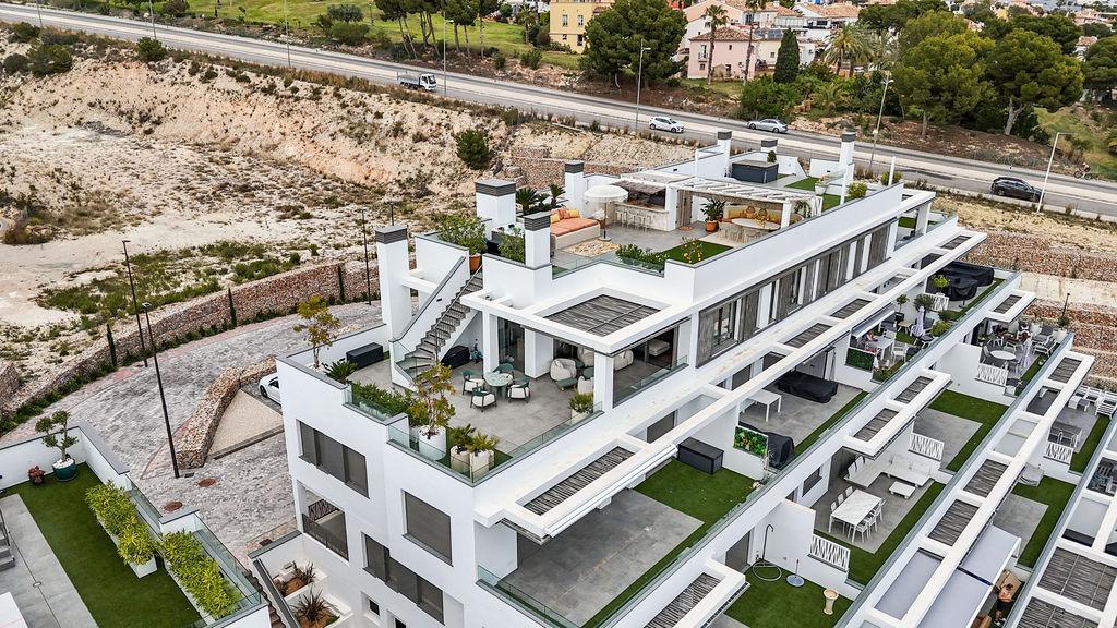 1393NS - Keyready: Exclusives modernes Penthouse im mediterranen Stil mit panoramicem Meerblick in Finestrat