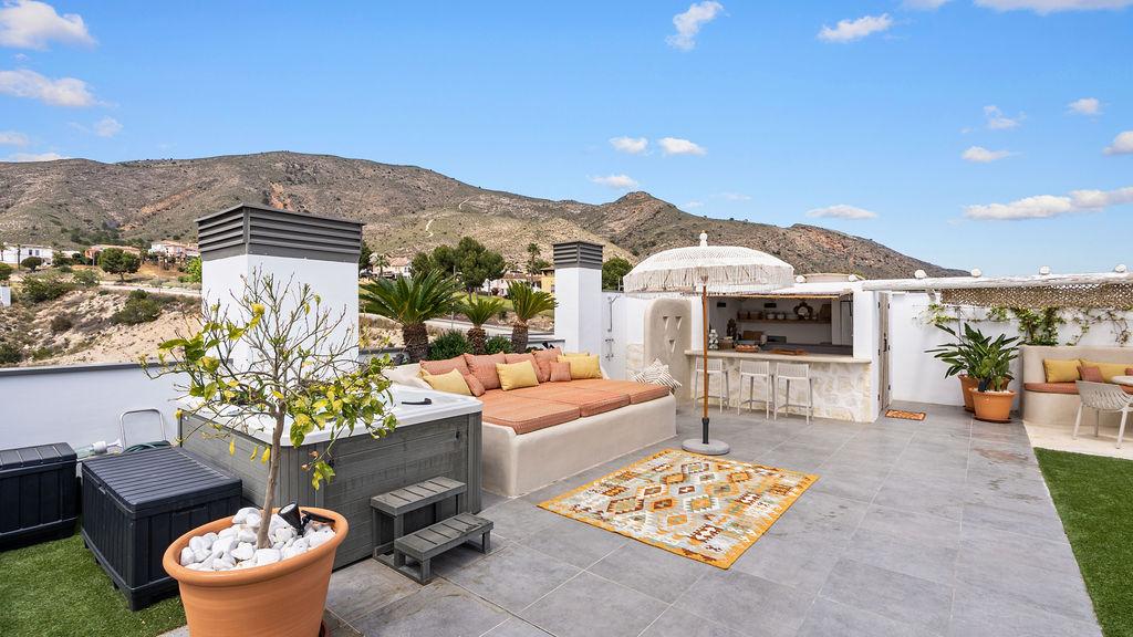 1393NS - Keyready: Exclusives modernes Penthouse im mediterranen Stil mit panoramicem Meerblick in Finestrat