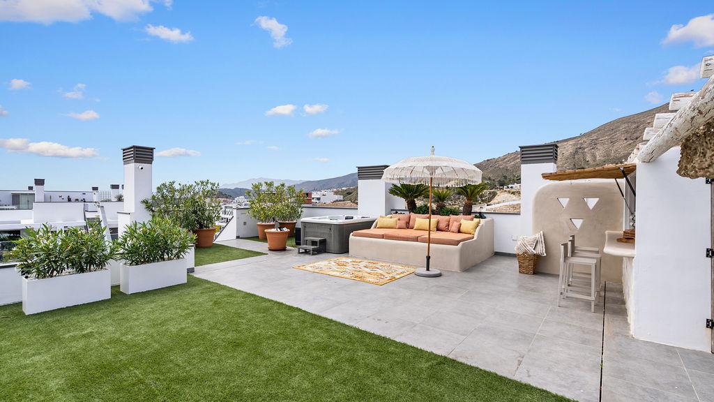 1393NS - Keyready: Exclusives modernes Penthouse im mediterranen Stil mit panoramicem Meerblick in Finestrat