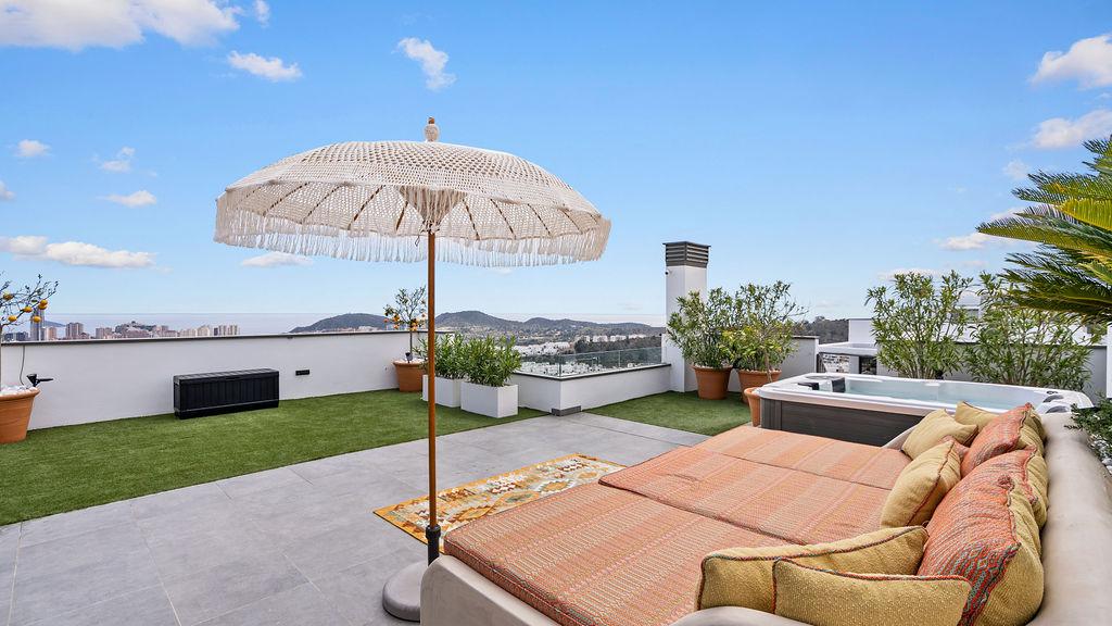 1393NS - Keyready: Exclusives modernes Penthouse im mediterranen Stil mit panoramicem Meerblick in Finestrat