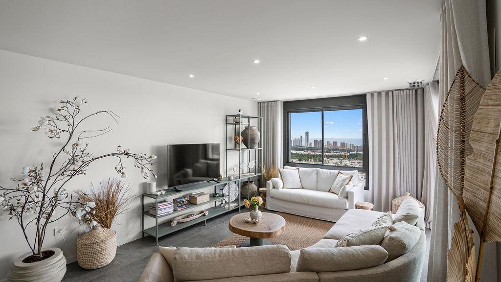 1393NS - Keyready: Exclusives modernes Penthouse im mediterranen Stil mit panoramicem Meerblick in Finestrat