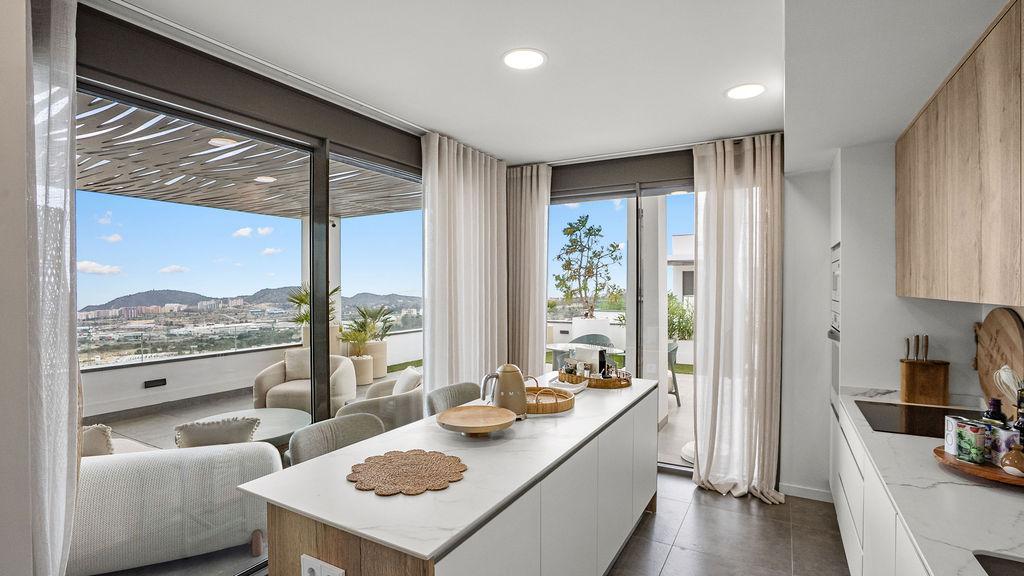 1393NS - Keyready: Exclusives modernes Penthouse im mediterranen Stil mit panoramicem Meerblick in Finestrat