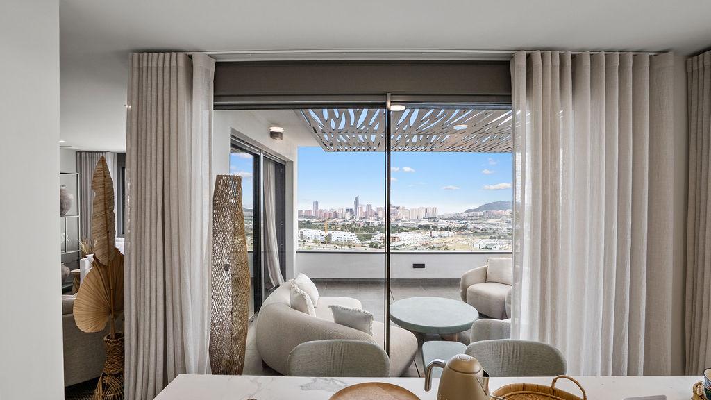 1393NS - Keyready: Exclusives modernes Penthouse im mediterranen Stil mit panoramicem Meerblick in Finestrat