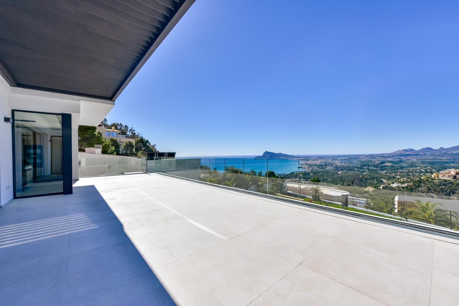1397DA - Villa moderne de 4 chambres avec vue panoramique sur la mer à Altea Hills