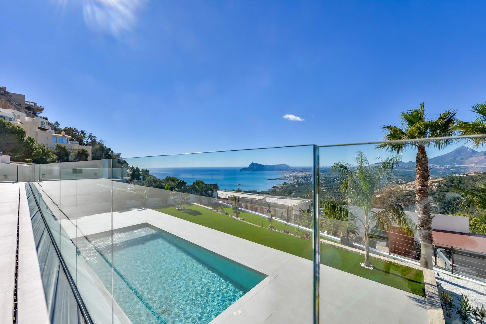 1397DA - Villa moderne de 4 chambres avec vue panoramique sur la mer à Altea Hills