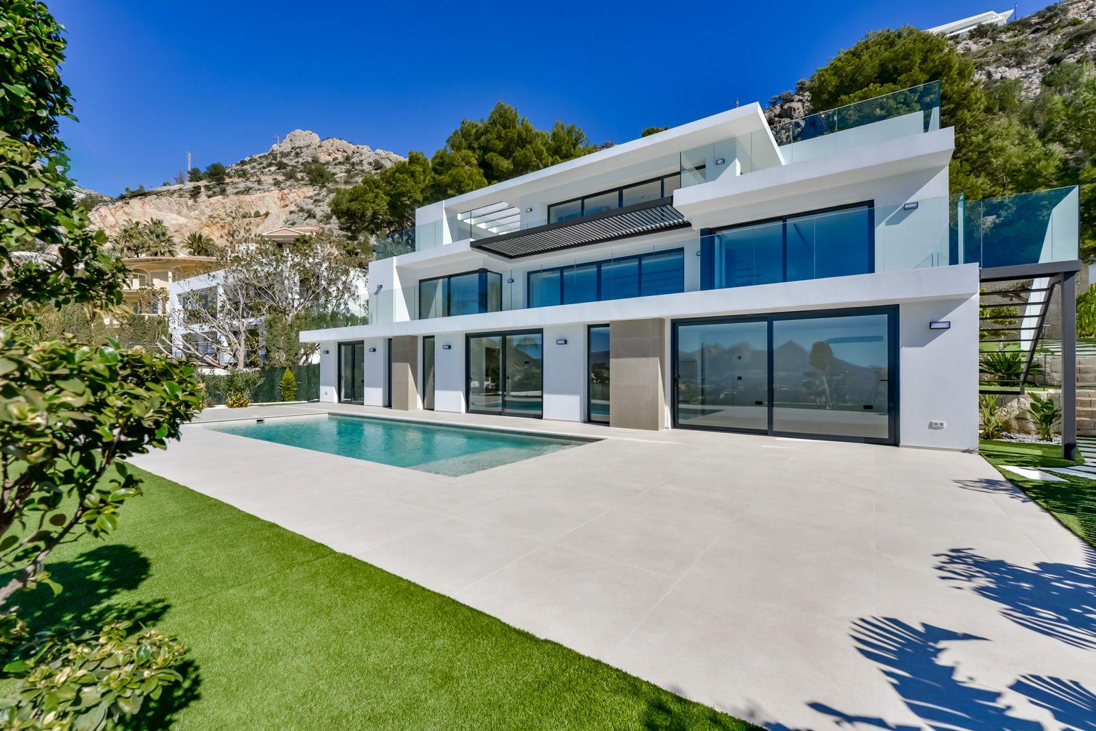 1397DA - Villa moderne de 4 chambres avec vue panoramique sur la mer à Altea Hills