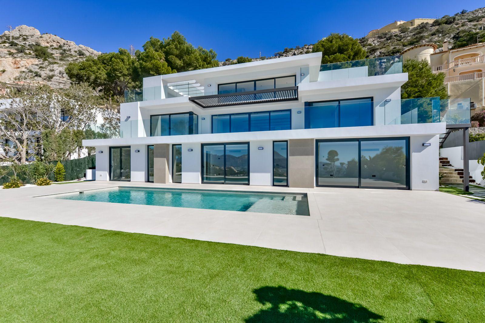 1397DA - Villa moderne de 4 chambres avec vue panoramique sur la mer à Altea Hills