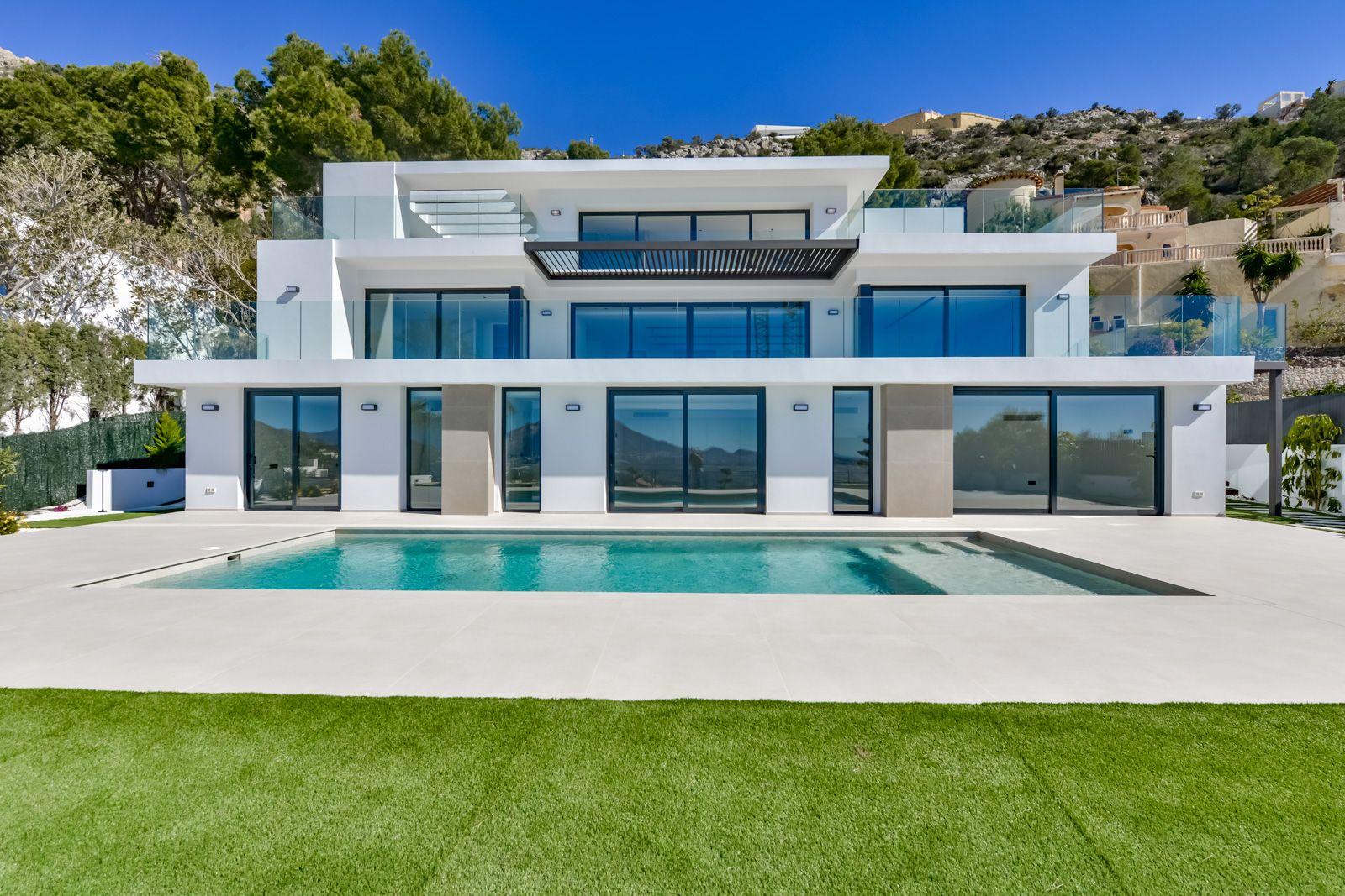1397DA - Villa moderne de 4 chambres avec vue panoramique sur la mer à Altea Hills