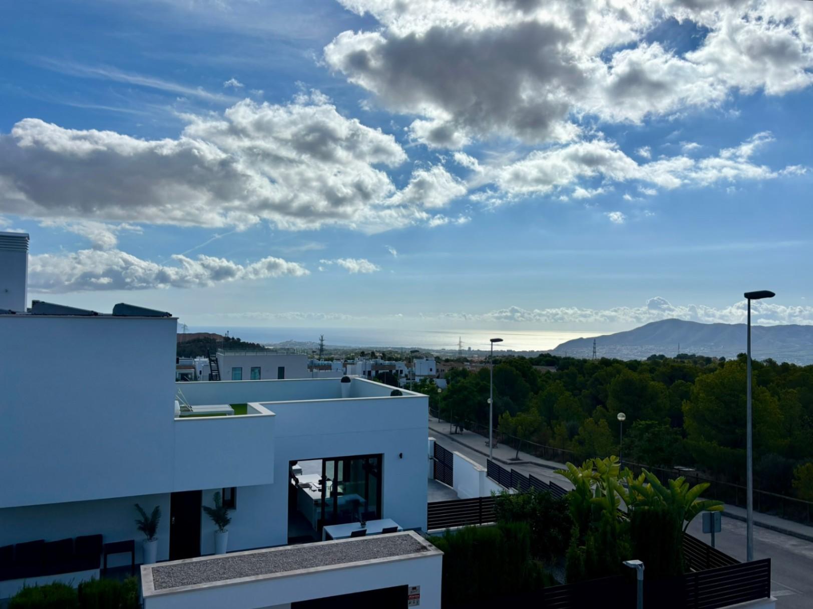 1398NS - Villa contemporaine de 5 chambres avec vue sur la mer et les montagnes à Polop de la Marina