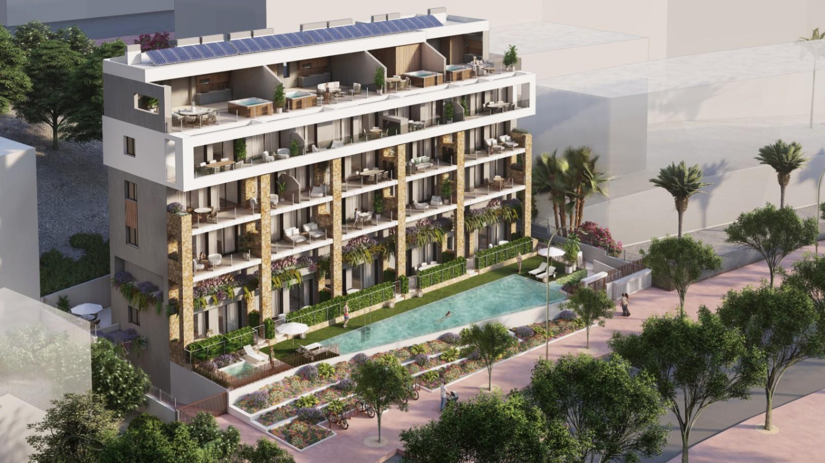 1402DA - Appartementos en primera línea de mar con vistas al Mediterráneo en Villajoyosa
