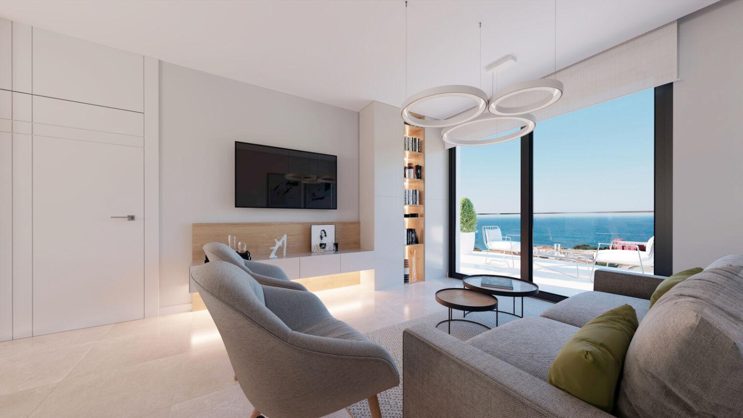 1402DA - Appartementos en primera línea de mar con vistas al Mediterráneo en Villajoyosa