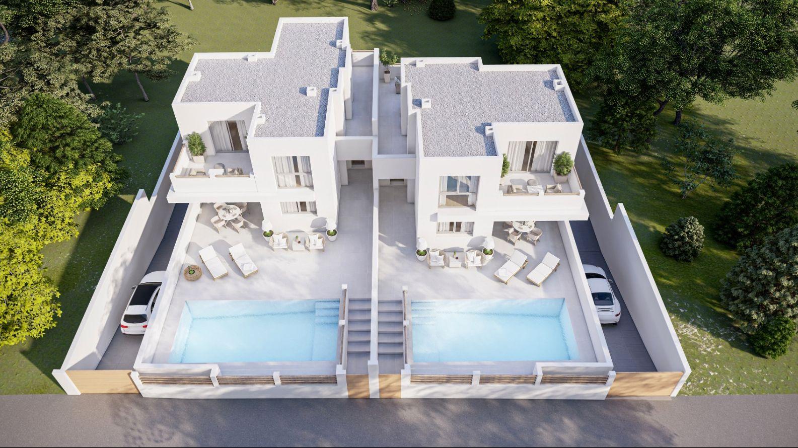 1401DA - Villas contemporaines écologiques de luxe avec vues panoramiques sur la mer à Alfaz del Pi