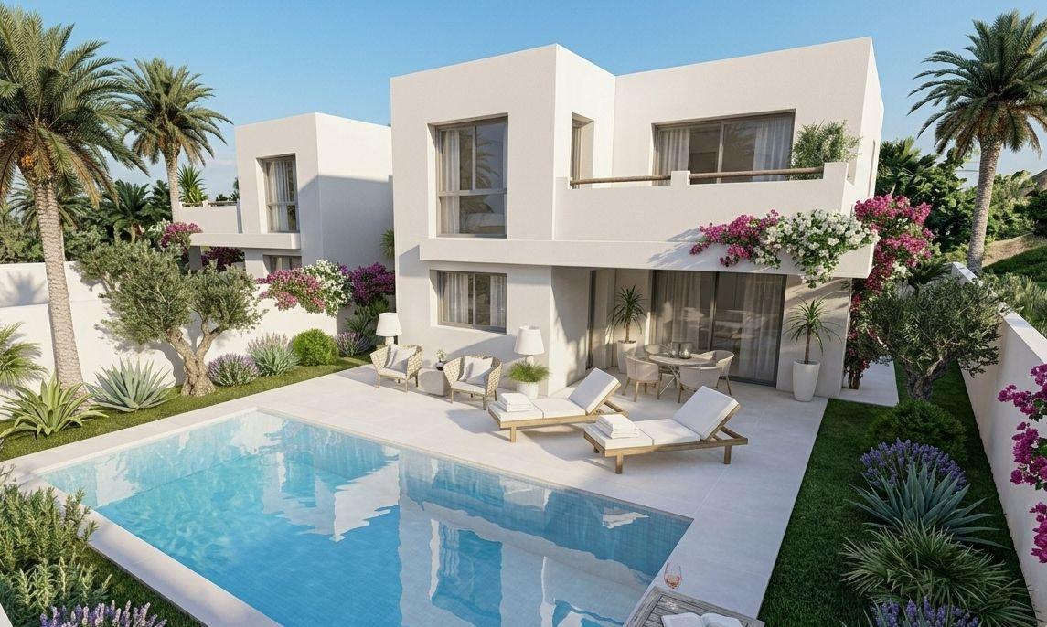 1401DA - Villas contemporaines écologiques de luxe avec vues panoramiques sur la mer à Alfaz del Pi