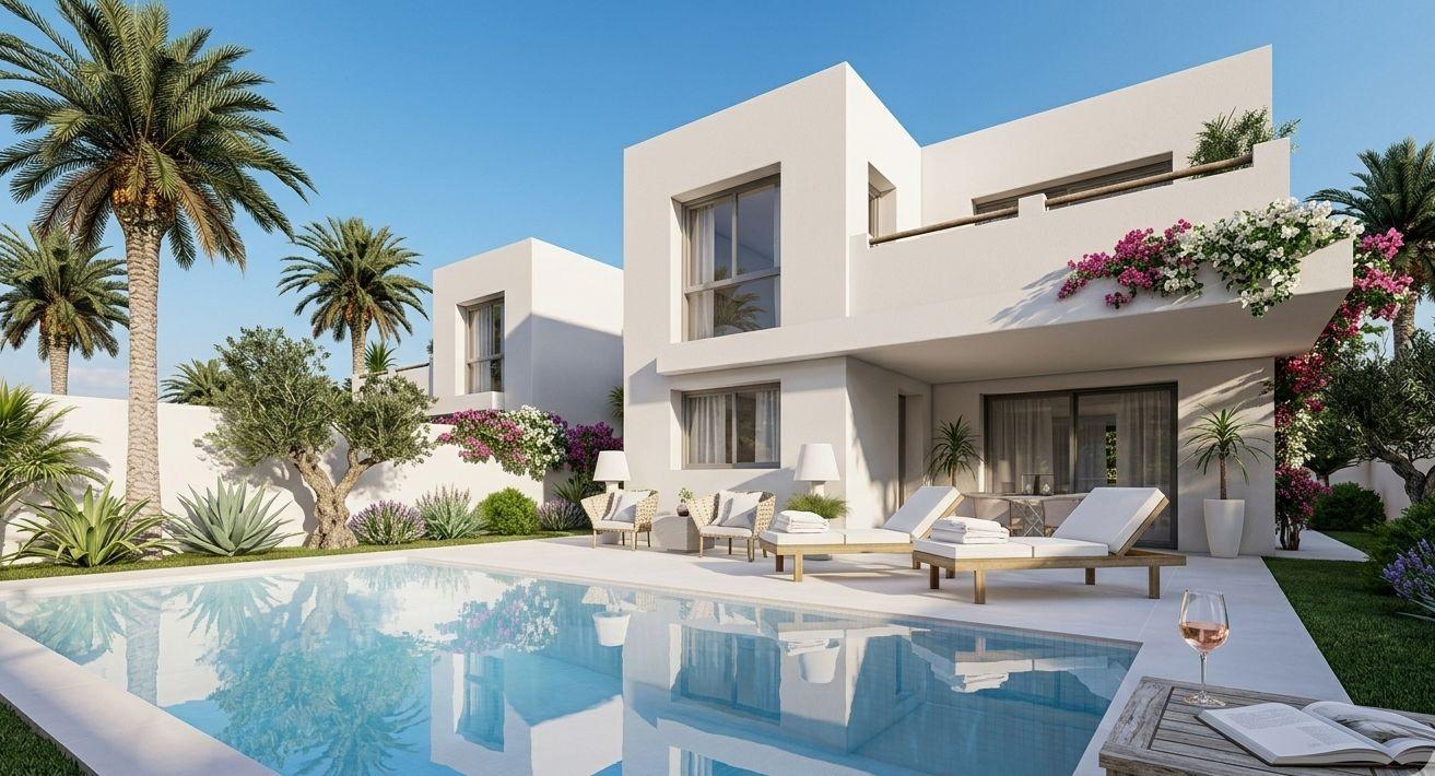 1401DA - Villas contemporaines écologiques de luxe avec vues panoramiques sur la mer à Alfaz del Pi