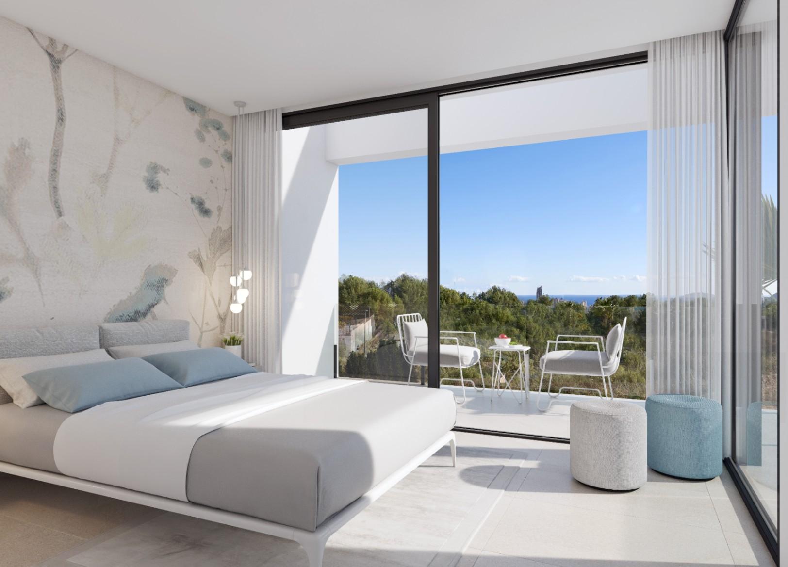 1406DA - Moderna villa de nueva construcción en Sierra Cortina, Finestrat