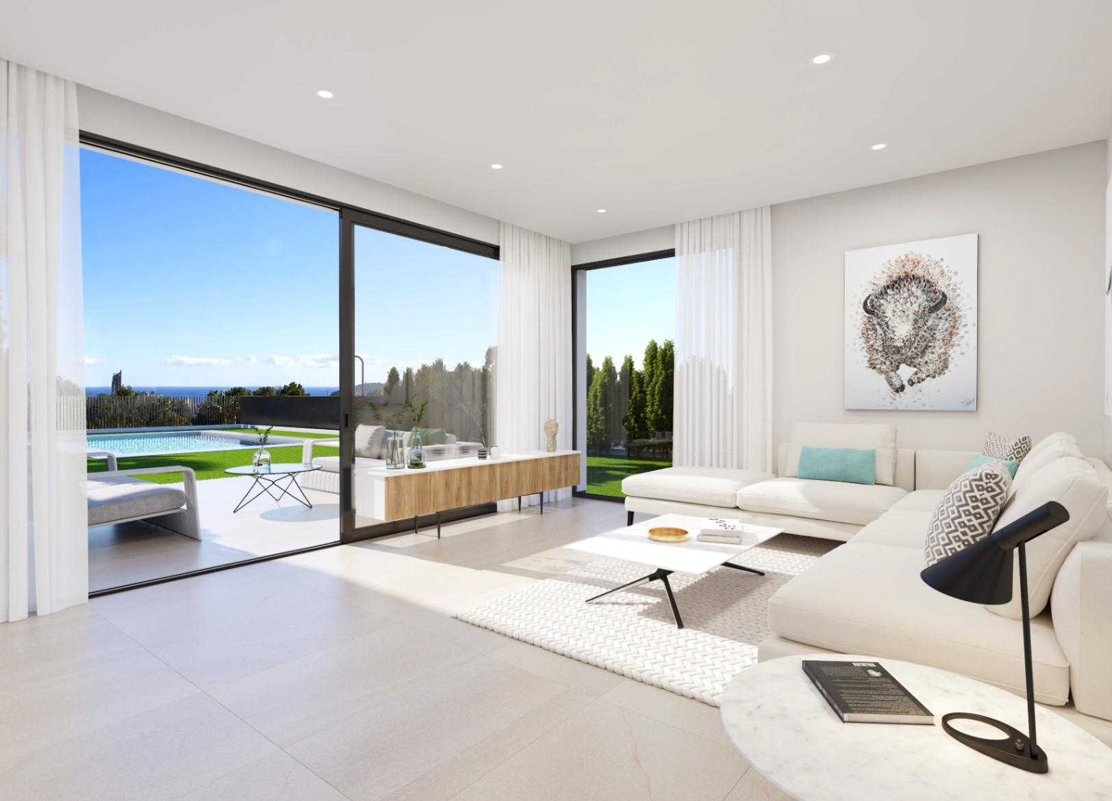 1406DA - Moderna villa de nueva construcción en Sierra Cortina, Finestrat