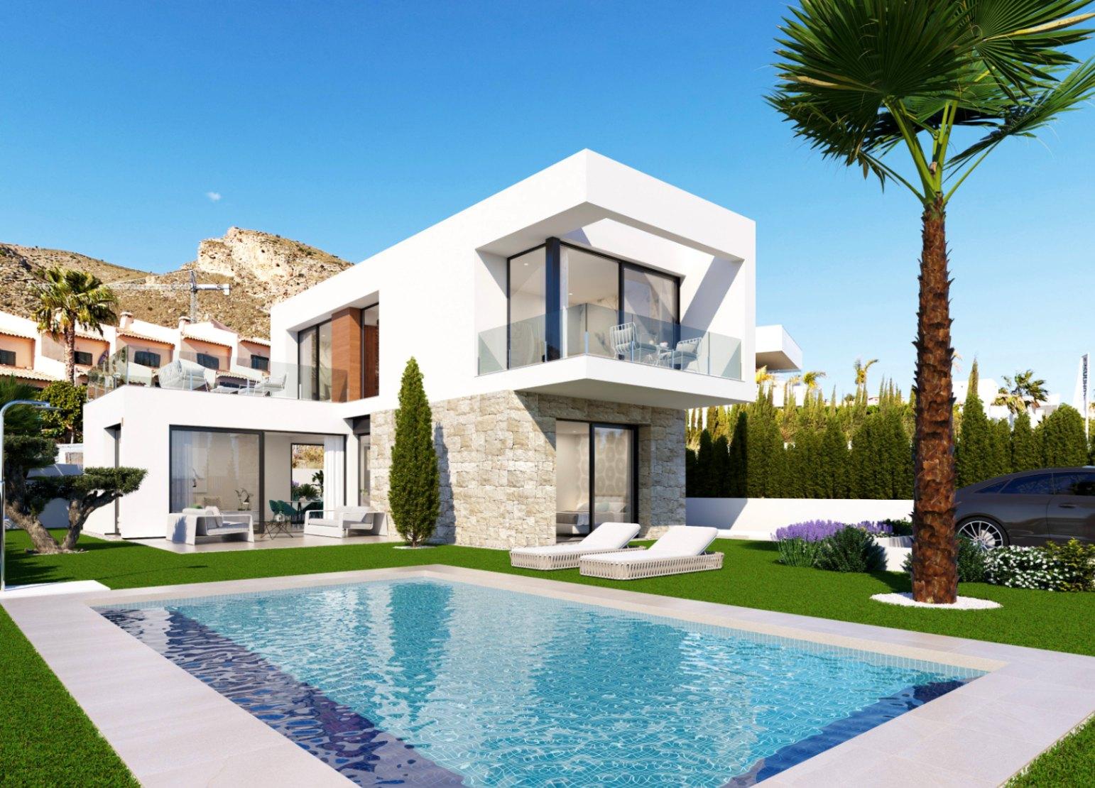 1406DA - Moderna villa de nueva construcción en Sierra Cortina, Finestrat