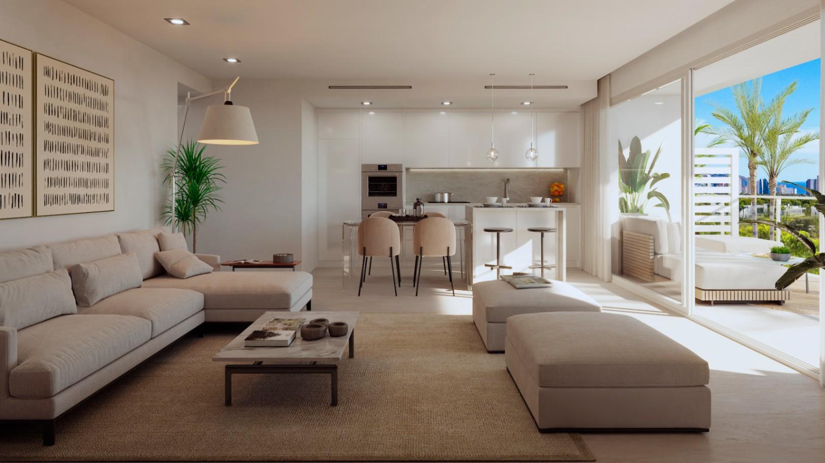 1408DA - Moderne appartementen en duplexwoningen op een toplocatie aan de Costa Blanca in Finestrat.