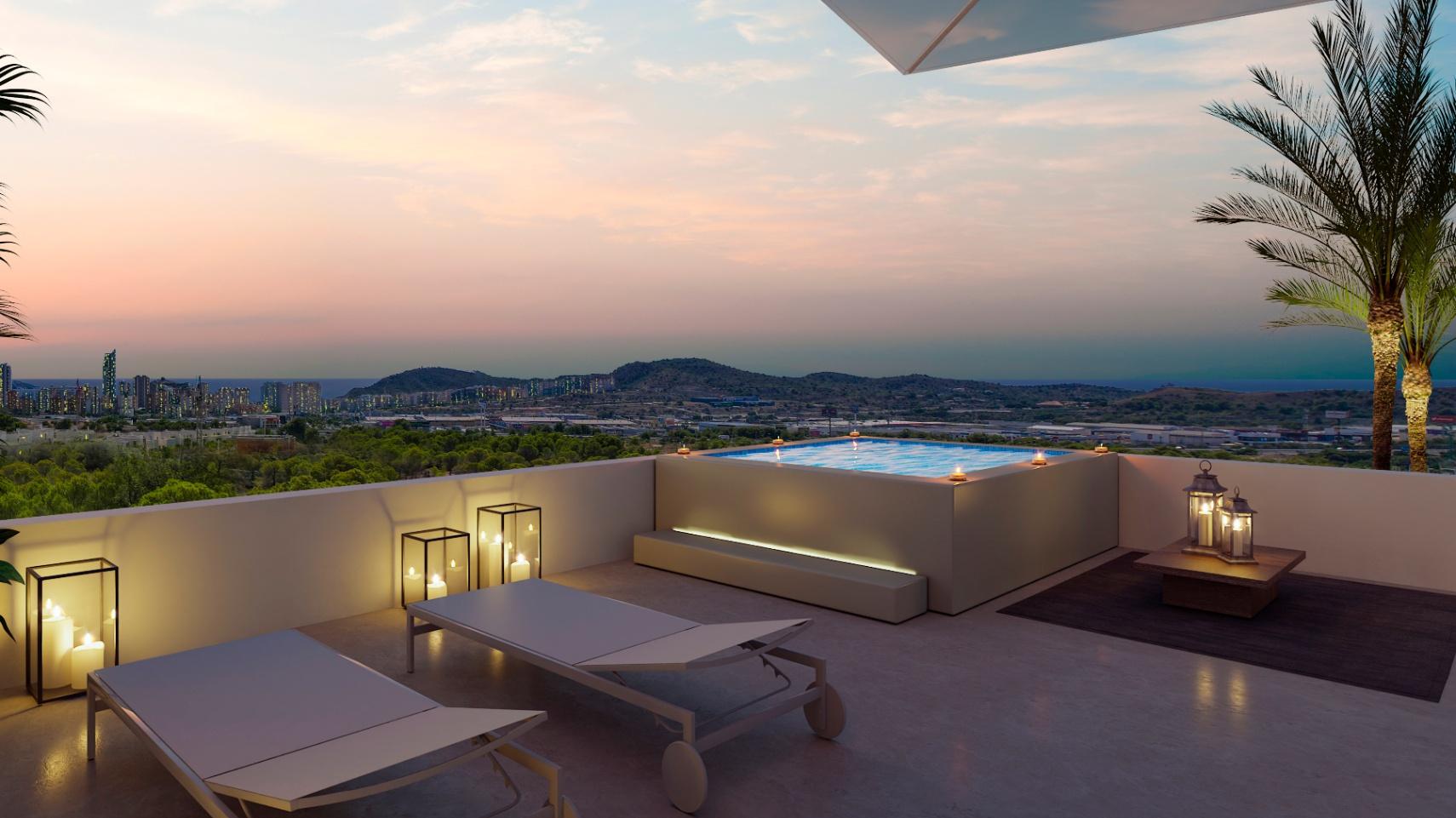 1408DA - Moderne appartementen en duplexwoningen op een toplocatie aan de Costa Blanca in Finestrat.