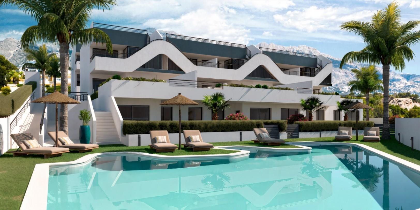 1407DA - Appartements contemporains avec espaces extérieurs privés dans un cadre paisible et en hauteur.