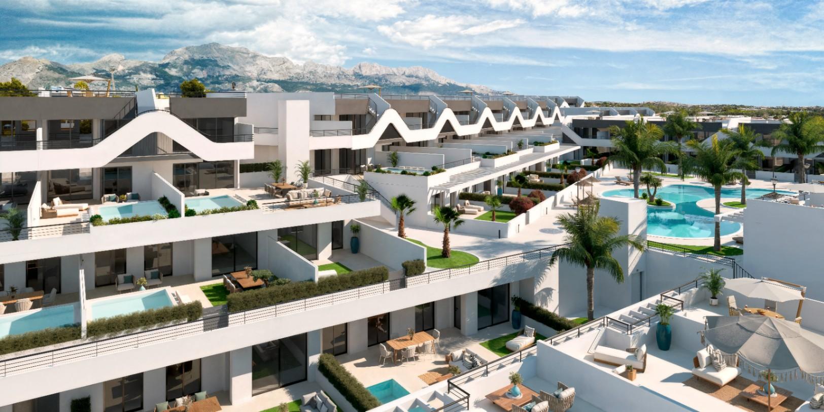 1407DA - Appartements contemporains avec espaces extérieurs privés dans un cadre paisible et en hauteur.
