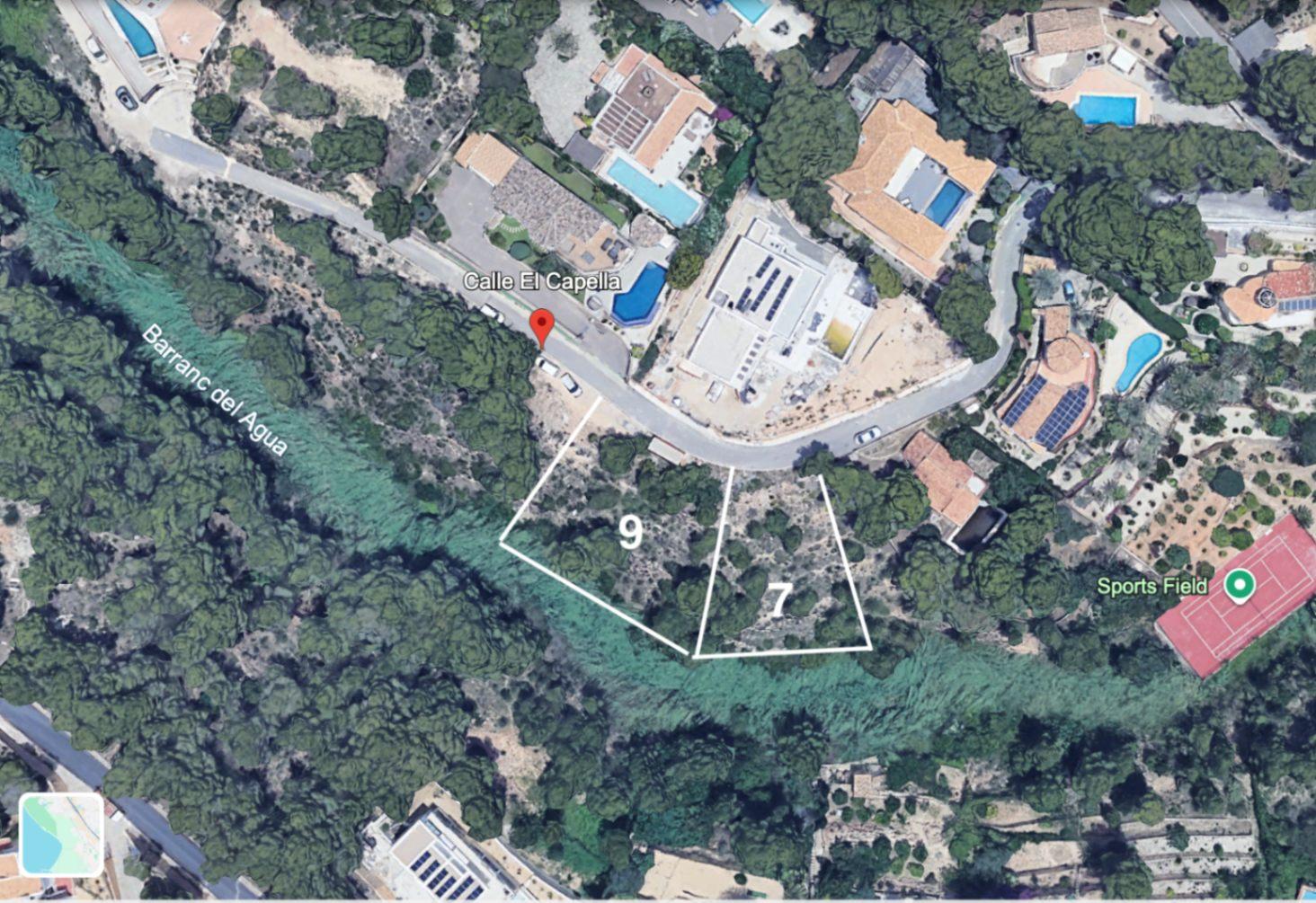 1411DA - Building plot in Galera de las Palmeras, one of the most sought-after residential areas of Altea.