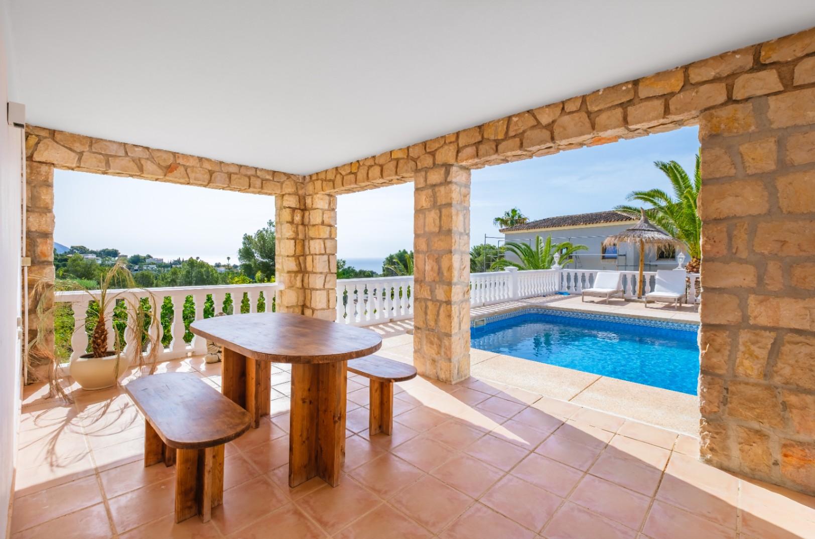 1415NS - Mittelmeer-Villa mit Meerblick und ibizenkischem Charme in Altea