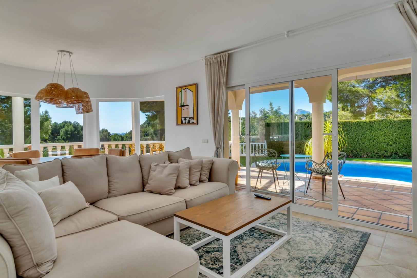 1416DA - Villa méditerranéenne avec piscine chauffée et intimité près de Altea Golf