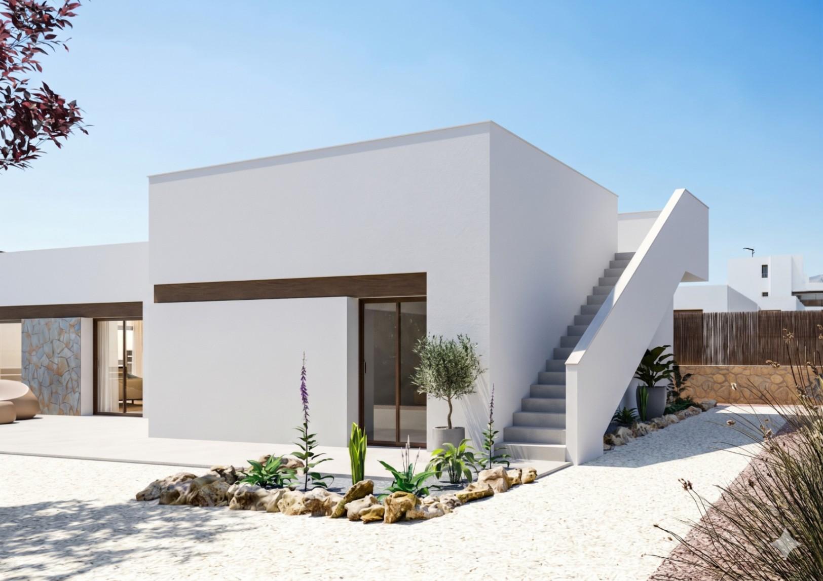 1424DA - Nuevas villas de 3 dormitorios con vistas al mar y a la montaña en un entorno elevado de Finestrat