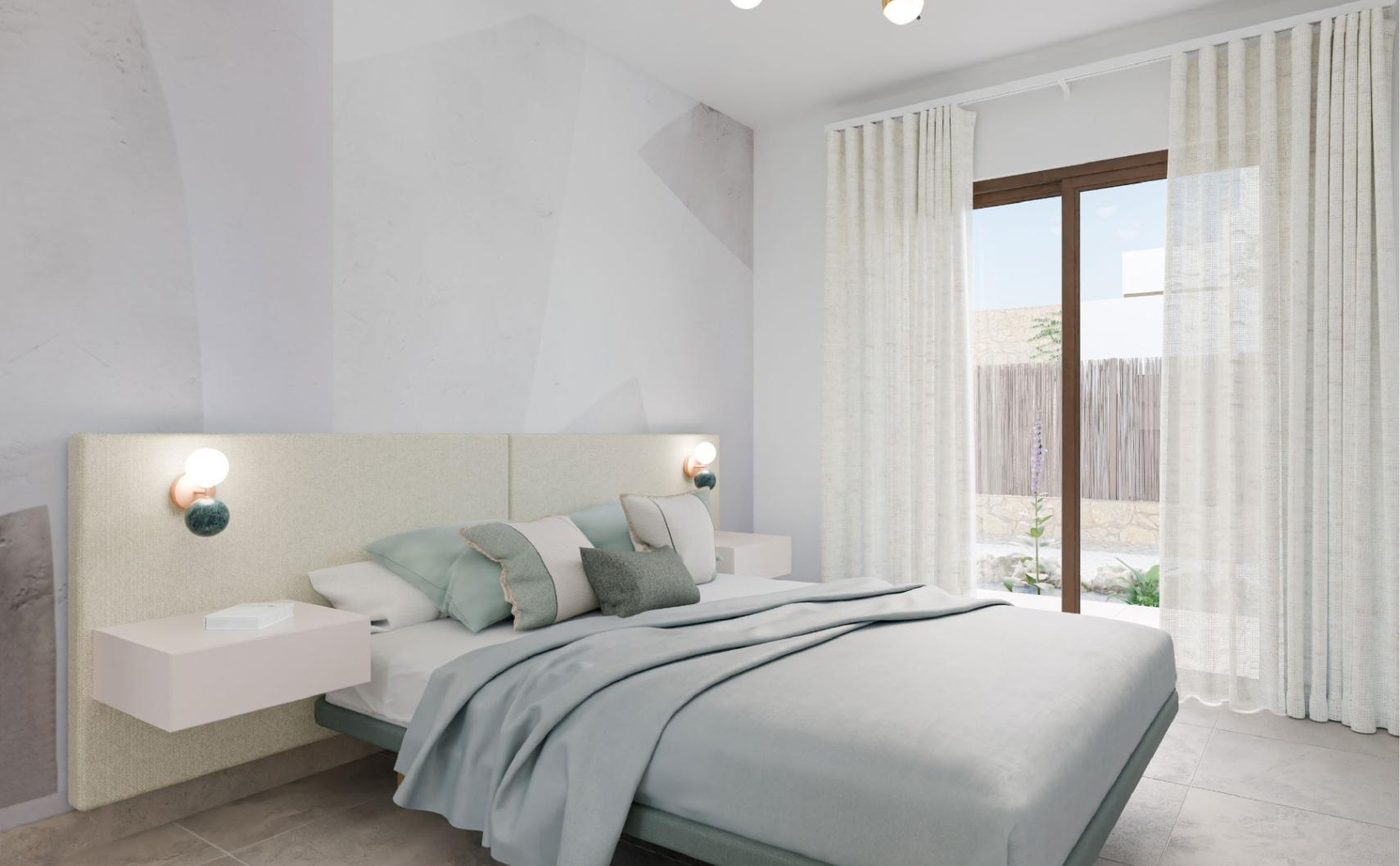 1424DA - Nuevas villas de 3 dormitorios con vistas al mar y a la montaña en un entorno elevado de Finestrat