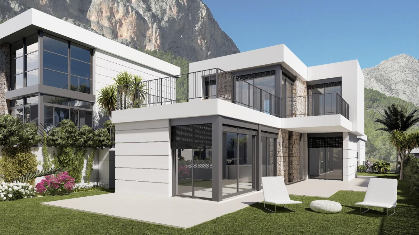 1430DA - Villa moderne avec piscine privée et vue sur les montagnes à Polop.