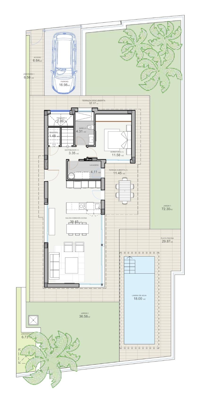 1430DA - Villa moderne avec piscine privée et vue sur les montagnes à Polop.
