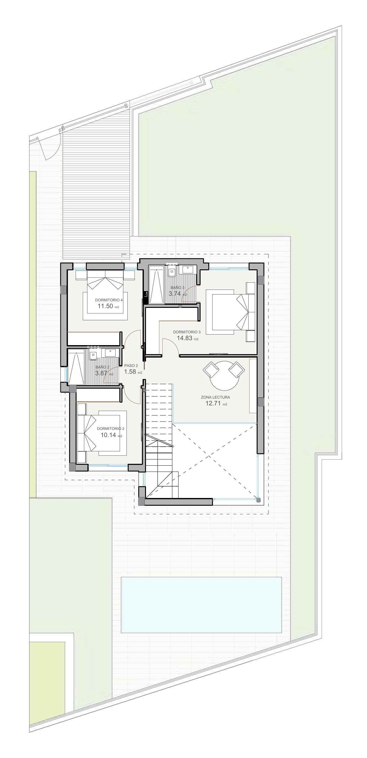 1431DA - Villa moderne avec quatre chambres et piscine privée à Polop