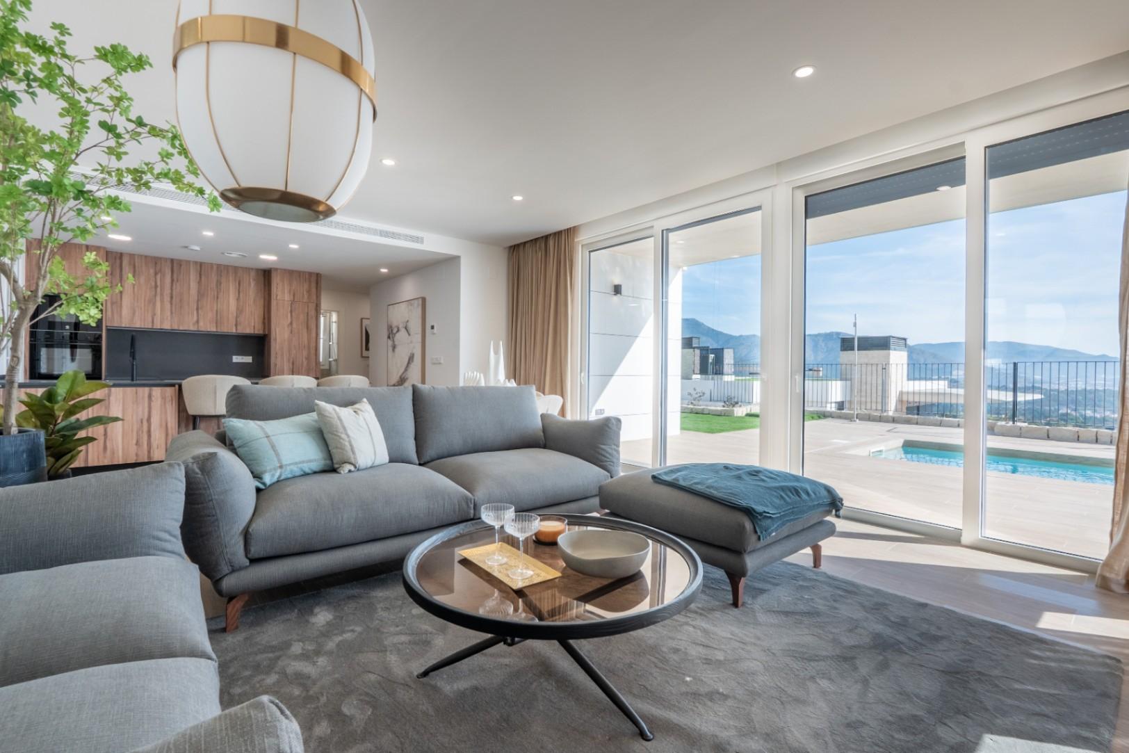 1436DA - Villa neuve de plain-pied avec piscine privée à Polop