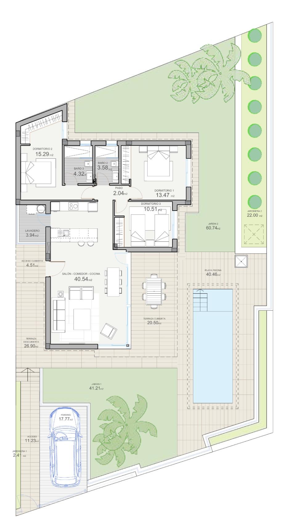 1437DA - Spacieuse villa neuve de plain-pied avec piscine privée à Polop