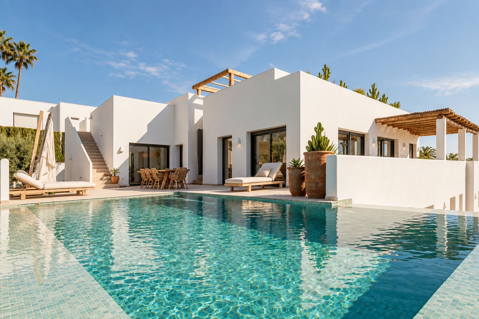 12704DA - Ibiza Style Luxury Villa in Moraira — Mediterranean Elegance Just 1 km from the Sea