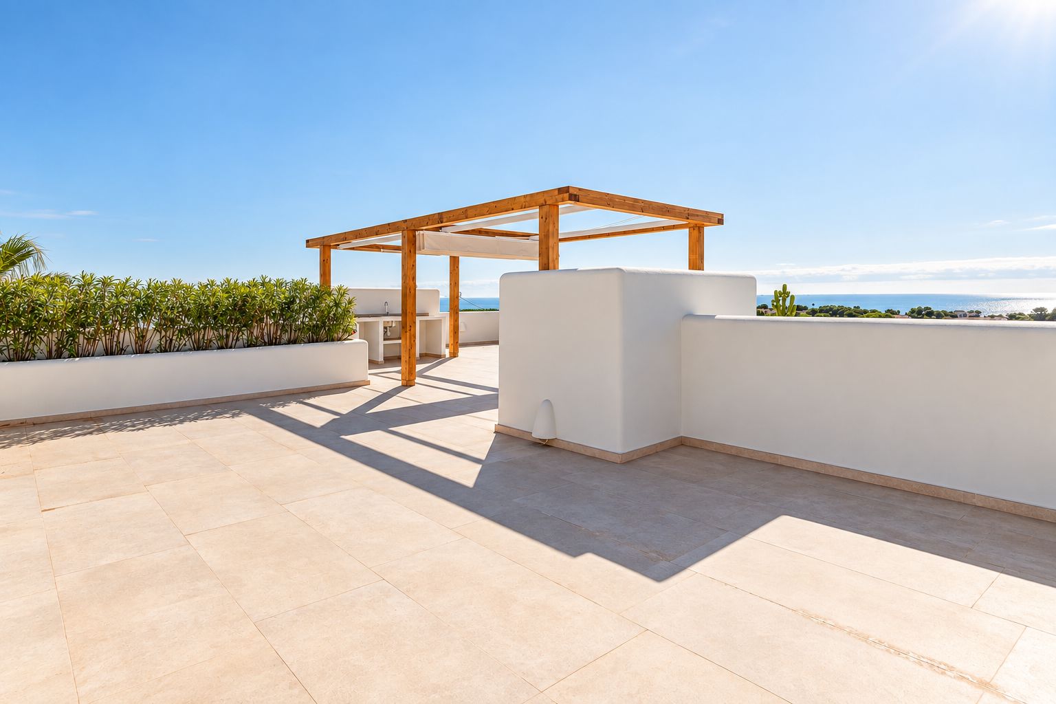 12704DA - Ibiza Style Luxury Villa in Moraira — Mediterranean Elegance Just 1 km from the Sea
