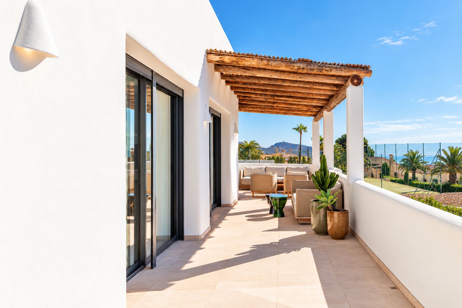 12704DA - Ibiza Style Luxury Villa in Moraira — Mediterranean Elegance Just 1 km from the Sea