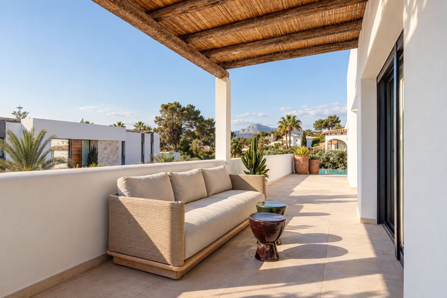 12704DA - Ibiza Style Luxury Villa in Moraira — Mediterranean Elegance Just 1 km from the Sea