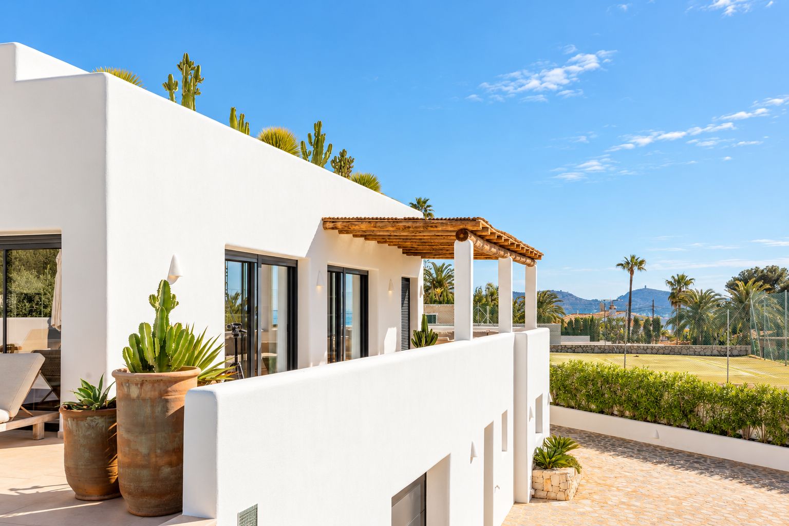 12704DA - Ibiza Style Luxury Villa in Moraira — Mediterranean Elegance Just 1 km from the Sea