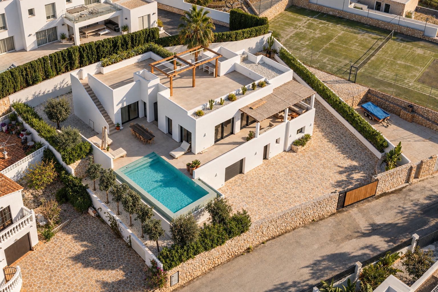12704DA - Ibiza Style Luxury Villa in Moraira — Mediterranean Elegance Just 1 km from the Sea