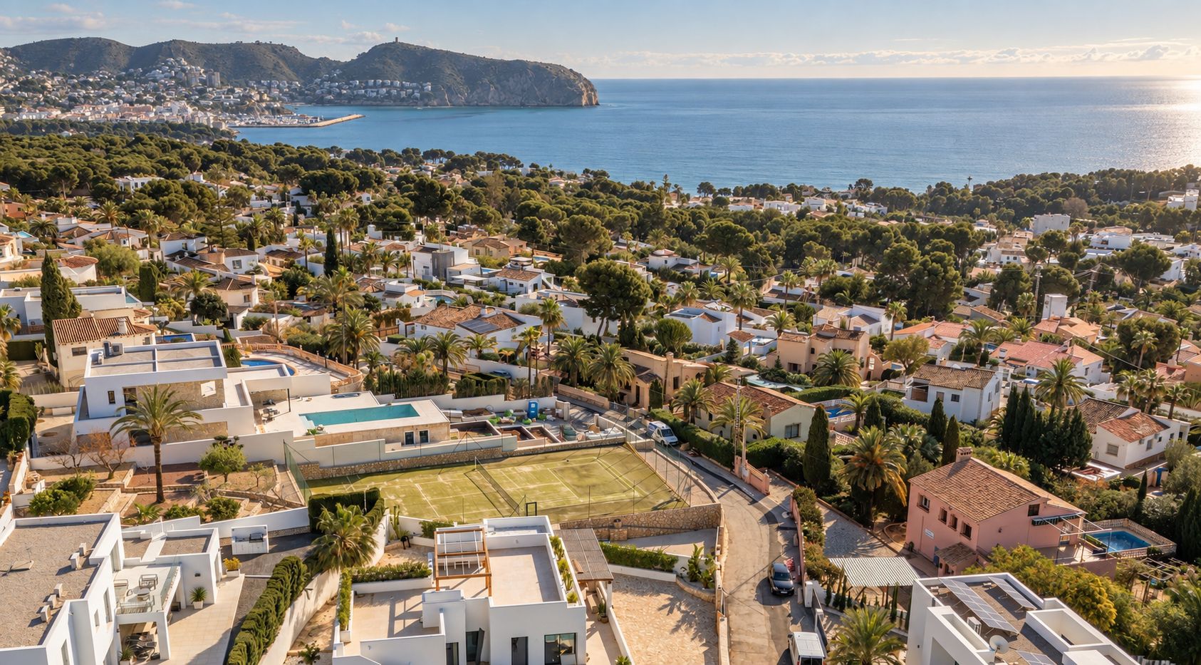 12704DA - Ibiza Style Luxury Villa in Moraira — Mediterranean Elegance Just 1 km from the Sea